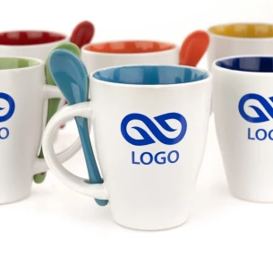 Mug with spoon - Spoon - Green