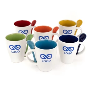 Mug with spoon - Spoon - Red