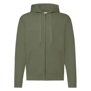 FOTL Zip Through Hooded Sweatshirt - Olive