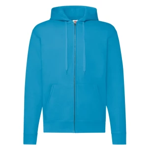 FOTL Zip Through Hooded Sweatshirt - Light Blue