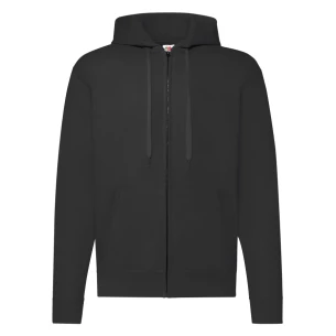 FOTL Zip Through Hooded Sweatshirt - Black