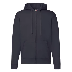 FOTL Zip Through Hooded Sweatshirt - Dark Blue
