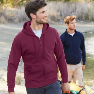 FOTL Zip Through Hooded Sweatshirt - Dark Blue