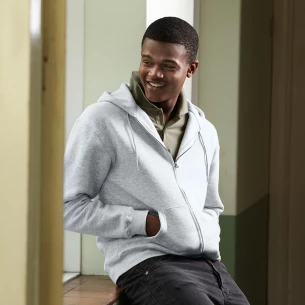 FOTL Zip Through Hooded Sweatshirt - Dark Blue