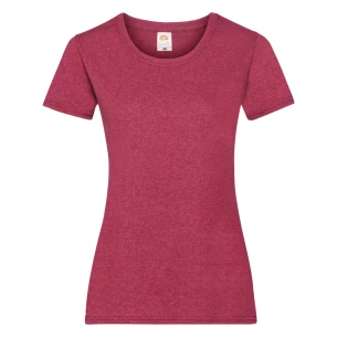 FOTL Lady-Fit ValueWeight T-Shirt - Red Melange