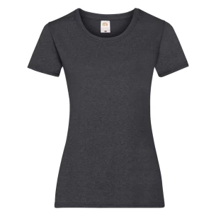 FOTL Lady-Fit ValueWeight T-Shirt - Dark Grey Melange