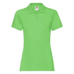 Fruit Of The Loom Premium Women's Polo Shirt - Lime green