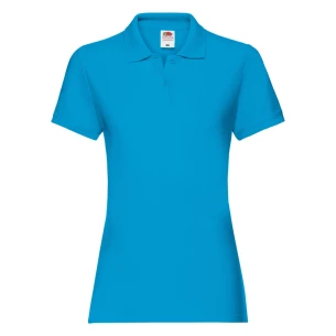 Fruit Of The Loom Premium Women's Polo Shirt - Light Blue