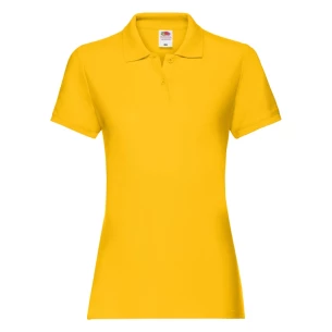 Fruit Of The Loom Premium Women's Polo Shirt - Dark Yellow