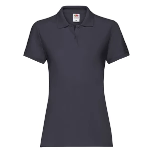 Fruit Of The Loom Premium Women's Polo Shirt - Dark Navy Blue