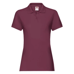 Fruit Of The Loom Premium Women's Polo Shirt - Burgundy