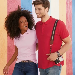 Fruit Of The Loom Premium Polo Shirt - Blue