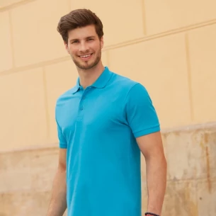 Fruit Of The Loom Premium Polo Shirt - Burgundy