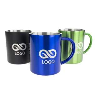 Hugo Steel Mug - Red