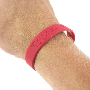 Dolores silicone wristband - Red