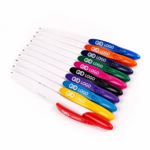 Rico White ballpoint pen - Black