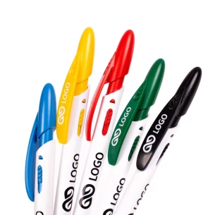 Rico White ballpoint pen - Black
