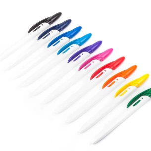 Rico White ballpoint pen - Black